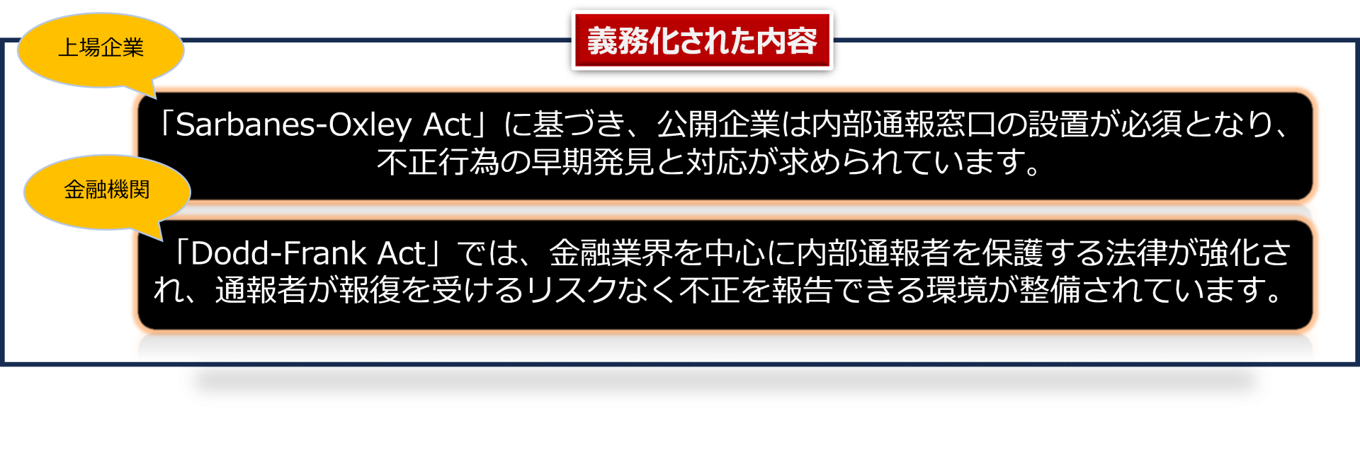 米国法改正による義務化